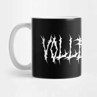 Volleyball Metal Face Typography Mug